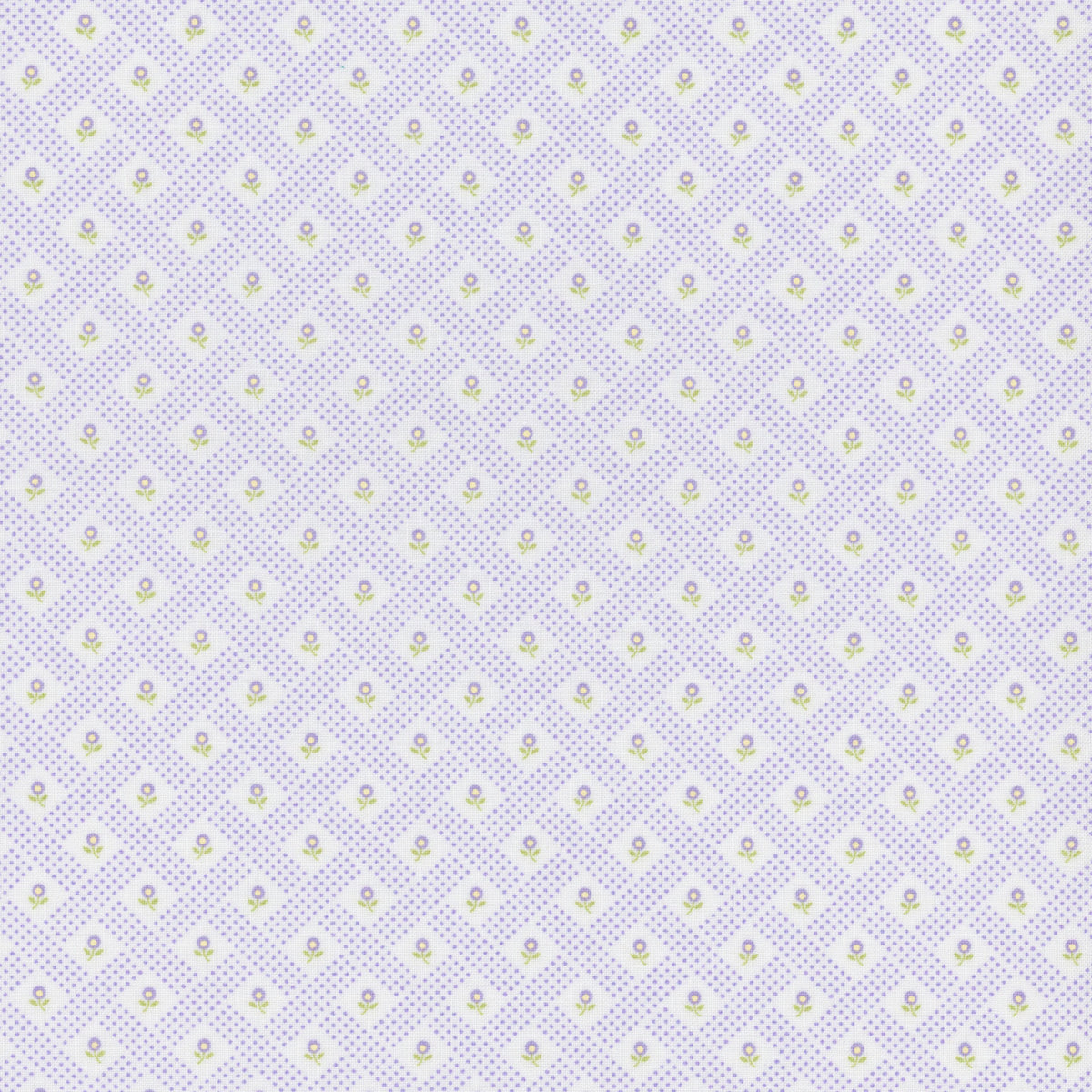 Georgia Blender Tonal Floral Dots Off White Lavender Purple Brenda Riddle Moda Fabrics Cotton Fabric