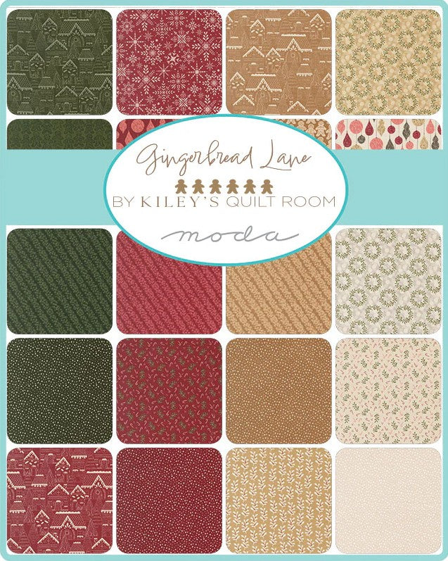 Gingerbread Lane 5" Squares Charm Pack Kiley's Quilt Room Moda Cotton Fabric MD-26150PP