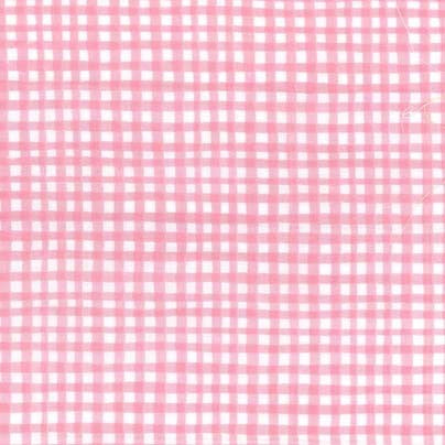 Gingham Play Carnation Pink Michael Miller Cotton Fabric