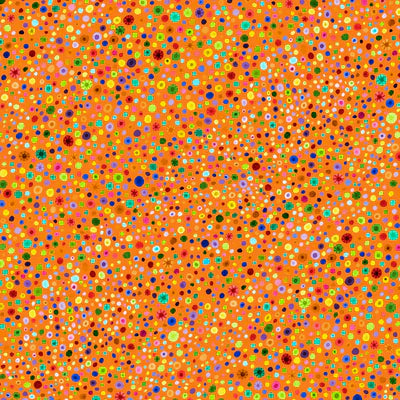 Glass Beads Orange Wilmington Prints Cotton Fabric WP-3000-77664-853
