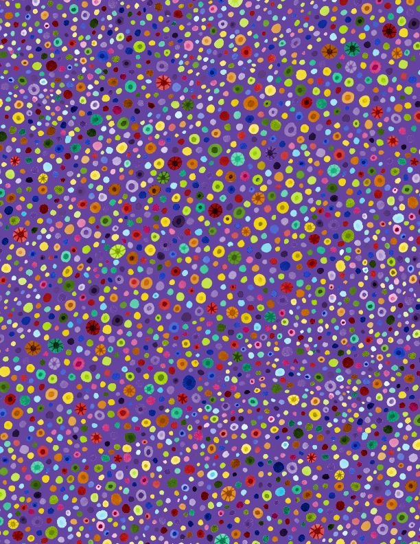 Glass Beads Purple Wilmington Prints Cotton Fabric WP-3000-77664-653