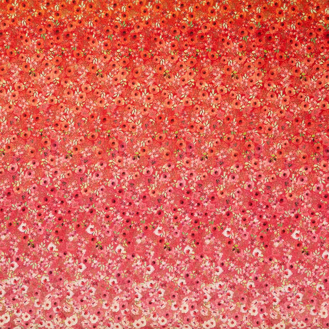 Glorious Garden Flower Ombre Multi Kathleen Winslow Gardner In the Beginning Fabrics Cotton Fabric ITB-5GAR-1