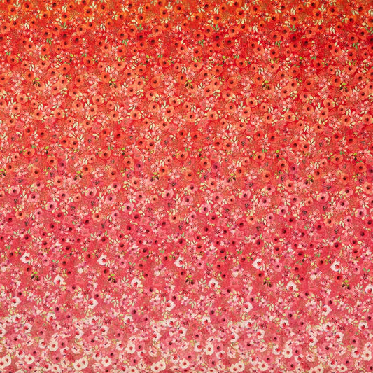 Glorious Garden Flower Ombre Multi Kathleen Winslow Gardner In the Beginning Fabrics Cotton Fabric ITB-5GAR-1