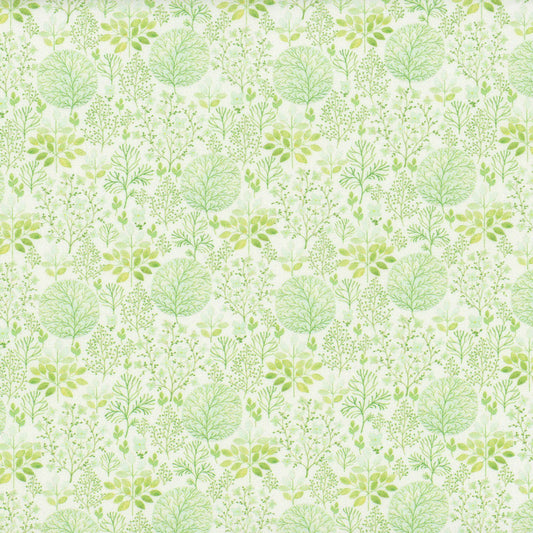 Glorious Garden Trees Green Kathleen Winslow Gardner In the Beginning Fabrics Cotton Fabric ITB-8GAR-1