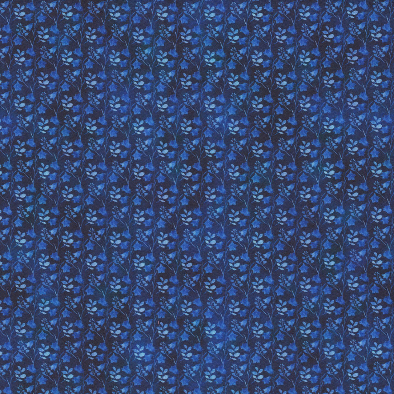Glorious Garden Vine Blue Kathleen Winslow Gardner In the Beginning Fabrics Cotton Fabric ITB-10GAR-1