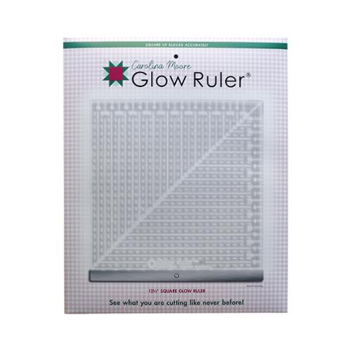 Glow Ruler 12.5"x12.5" Square Right Handed Carolina Moore CM-25125RGR