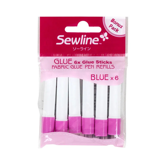 Glue Refill Blue Water Soluble 6ct Sewline SEW-FAB50063