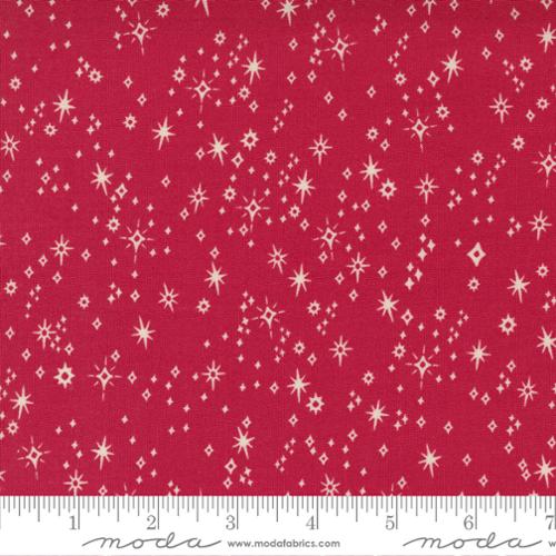Good News Great Joy Starry Snowfall Blenders Star Holly Red Fancy That Design House Moda Cotton Fabric MD-45565-13