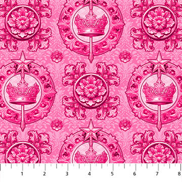Good Together Emblem Pink Patrick Lose Northcott Cotton Fabric NC-10698-23