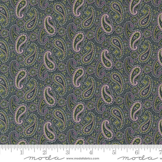 Goodnight Irene Arthurs Tie Paisley Graphite Black Betsy Chutchian Moda Cotton Fabric