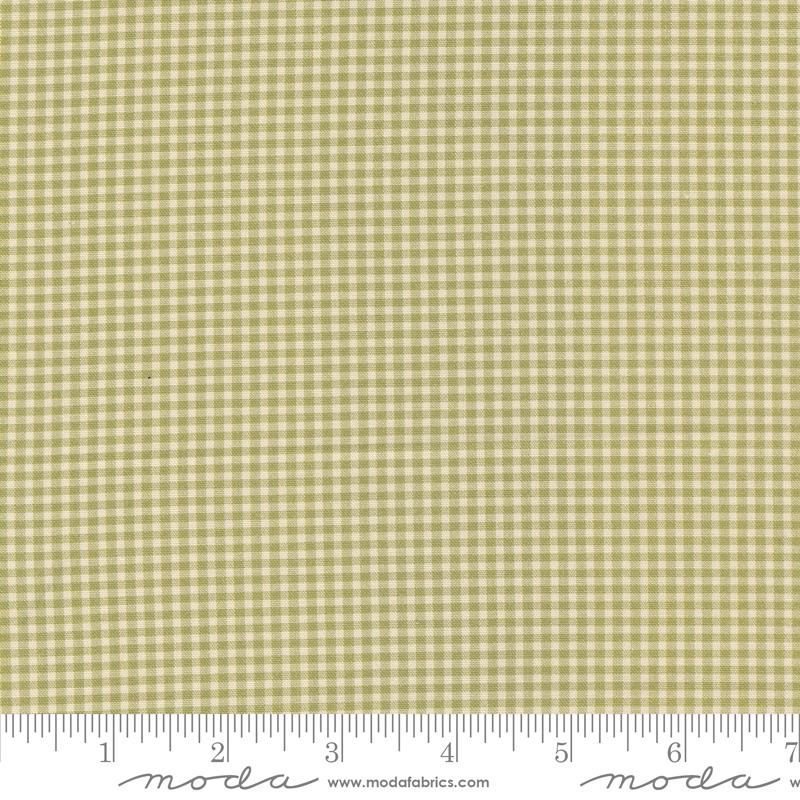 Goodnight Irene Check and Plaid Gingham Sage Light Green Betsy Chutchian Moda Cotton Fabric