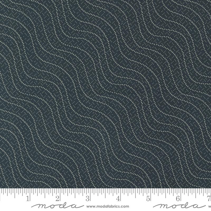 Goodnight Irene Making Waves Stripes Blender Graphite Black Betsy Chutchian Moda Cotton Fabric