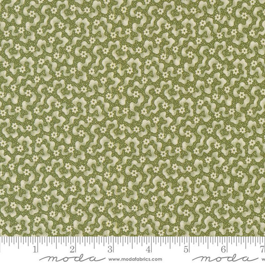 Goodnight Irene Ripples Blenders Floral Moss Green Betsy Chutchian Moda Cotton Fabric
