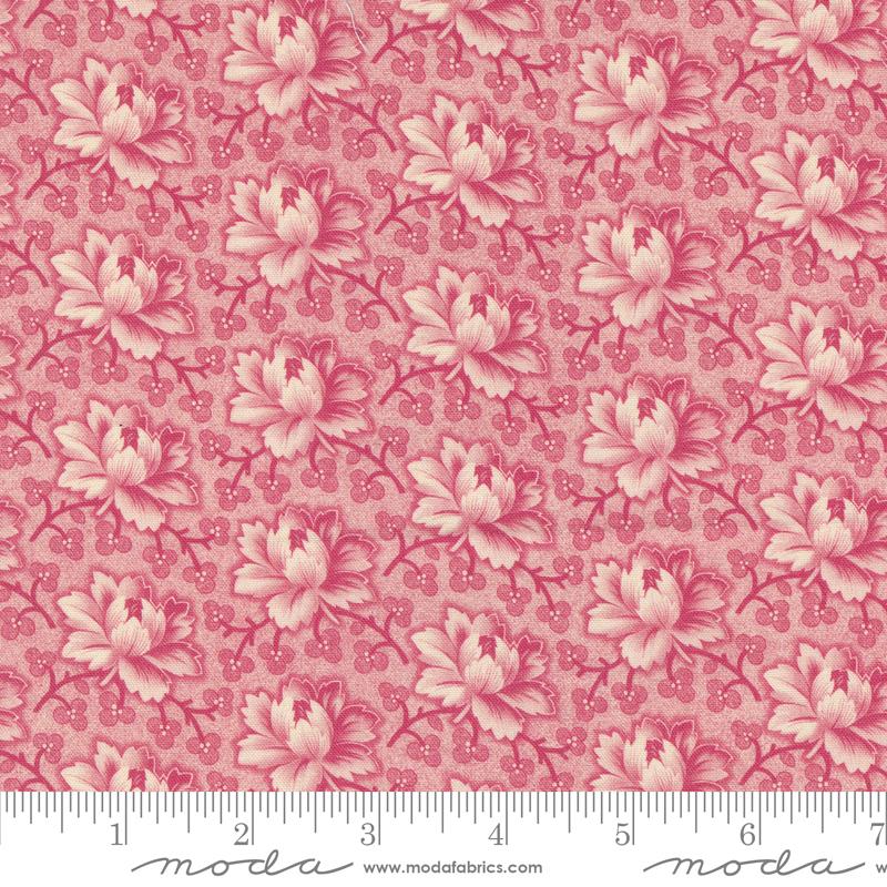 Goodnight Irene Tea Rose Florals Carnation Pink Betsy Chutchian Moda Cotton Fabric