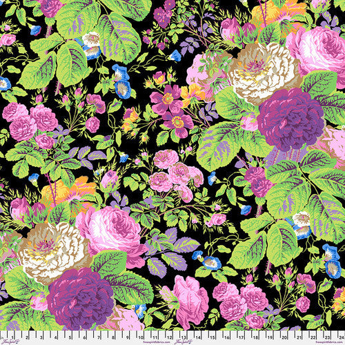 Gradi Floral Contrast February 2025 Philip Jacobs Kaffe Fassett Collective Free Spirit Cotton Fabric FS-PWPJ053.CONTRAST