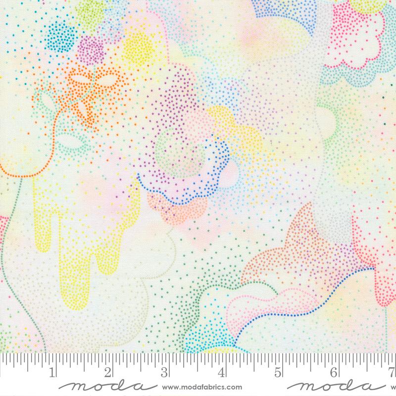Gradients Auras Pointalism Background Prism Multi Moda Cotton Fabric