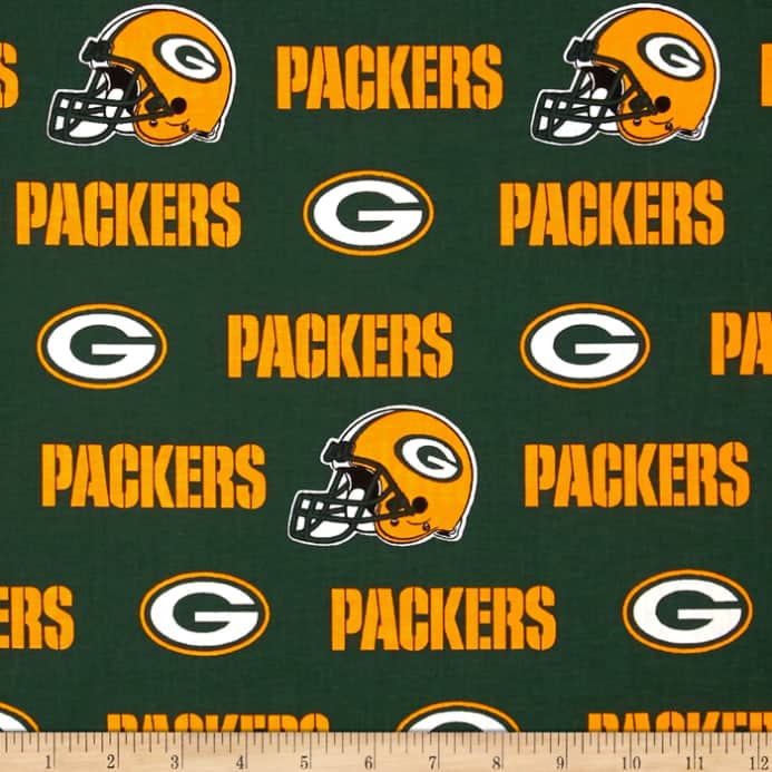 Green Bay Packers NFL Football Fabric Traditions Cotton Fabric NFL-6317