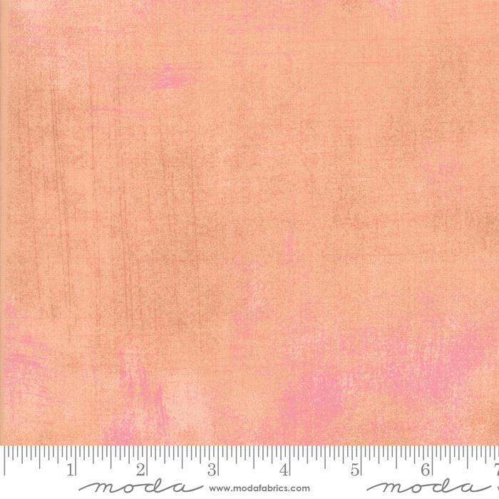 Grunge Basics Solid Nectar Pink BasicGrey Moda Cotton Fabric MD-30150-462