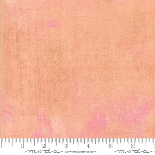 Grunge Basics Solid Nectar Pink BasicGrey Moda Cotton Fabric MD-30150-462