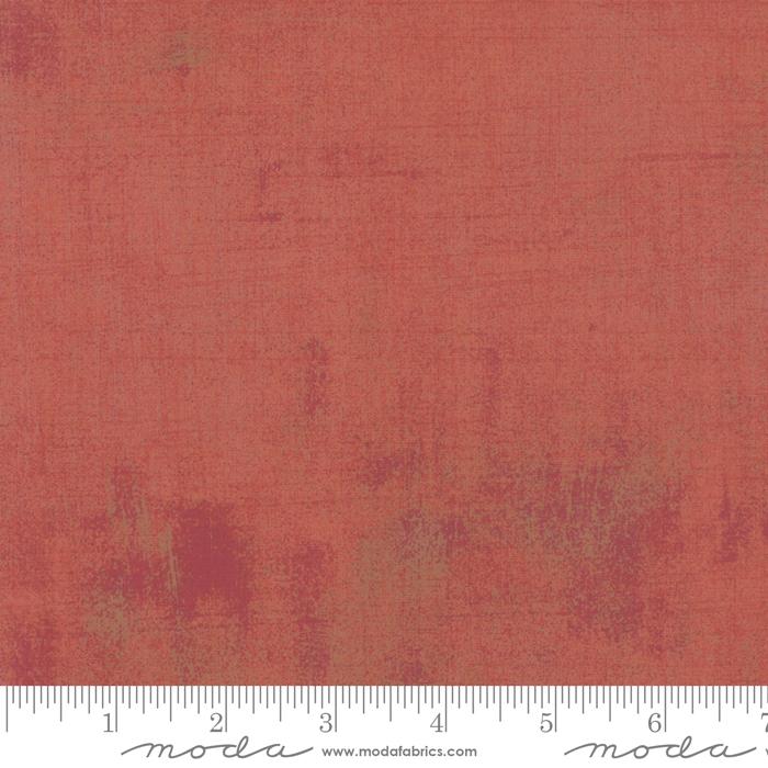 Grunge Basics New Rouge Red BasicGrey Moda Cotton Fabric MD-30150-272