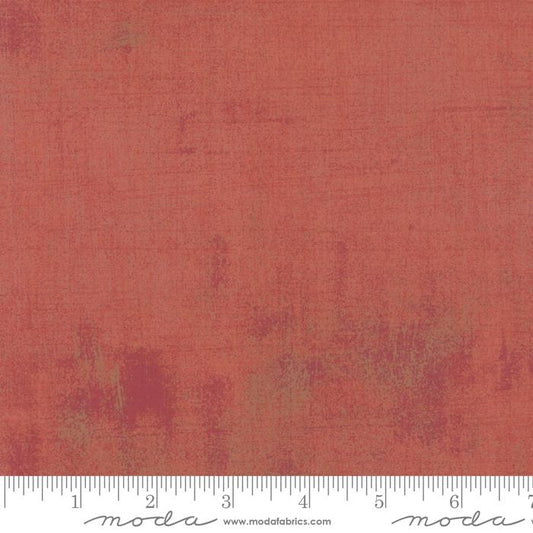 Grunge Basics New Rouge Red BasicGrey Moda Cotton Fabric  MD-30150-272