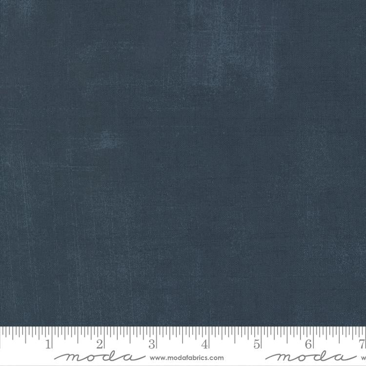 Grunge Basics Admirable Dark Blue BasicGrey Moda Cotton Fabric MD-30150-573