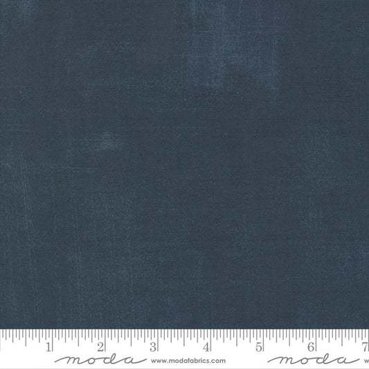 Grunge Basics Admirable Dark Blue BasicGrey Moda Cotton Fabric MD-30150-573