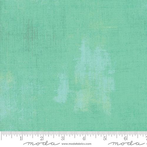Grunge Basics Aqua Green BasicGrey Moda Cotton Fabric MD-30150-154