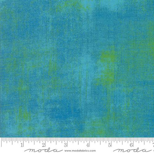Grunge Basics Bachelor Aqua BasicGrey Moda Cotton Fabric MD 30150-342