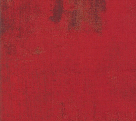 Grunge Basics Berry Red BasicGrey Moda Cotton Fabric MD-30150-508