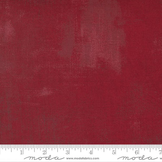 Grunge Candy Cane Red BasicGrey Moda Cotton Fabric MD-30150-574