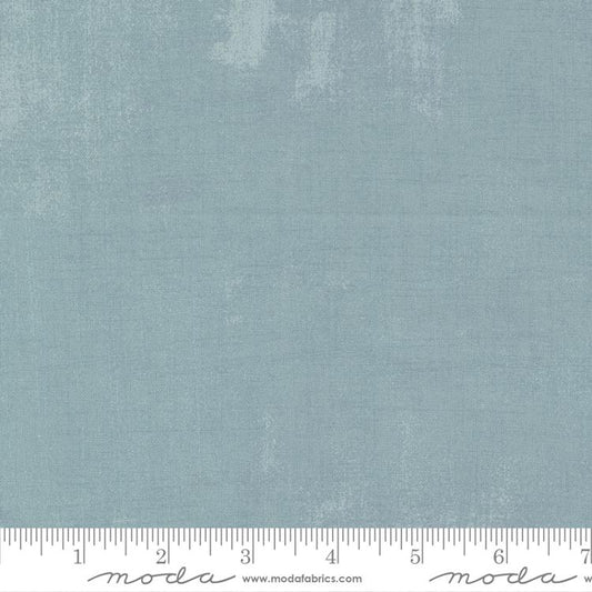 Grunge Basics Composed Blue BasicGrey Moda Cotton Fabric MD-30150-572