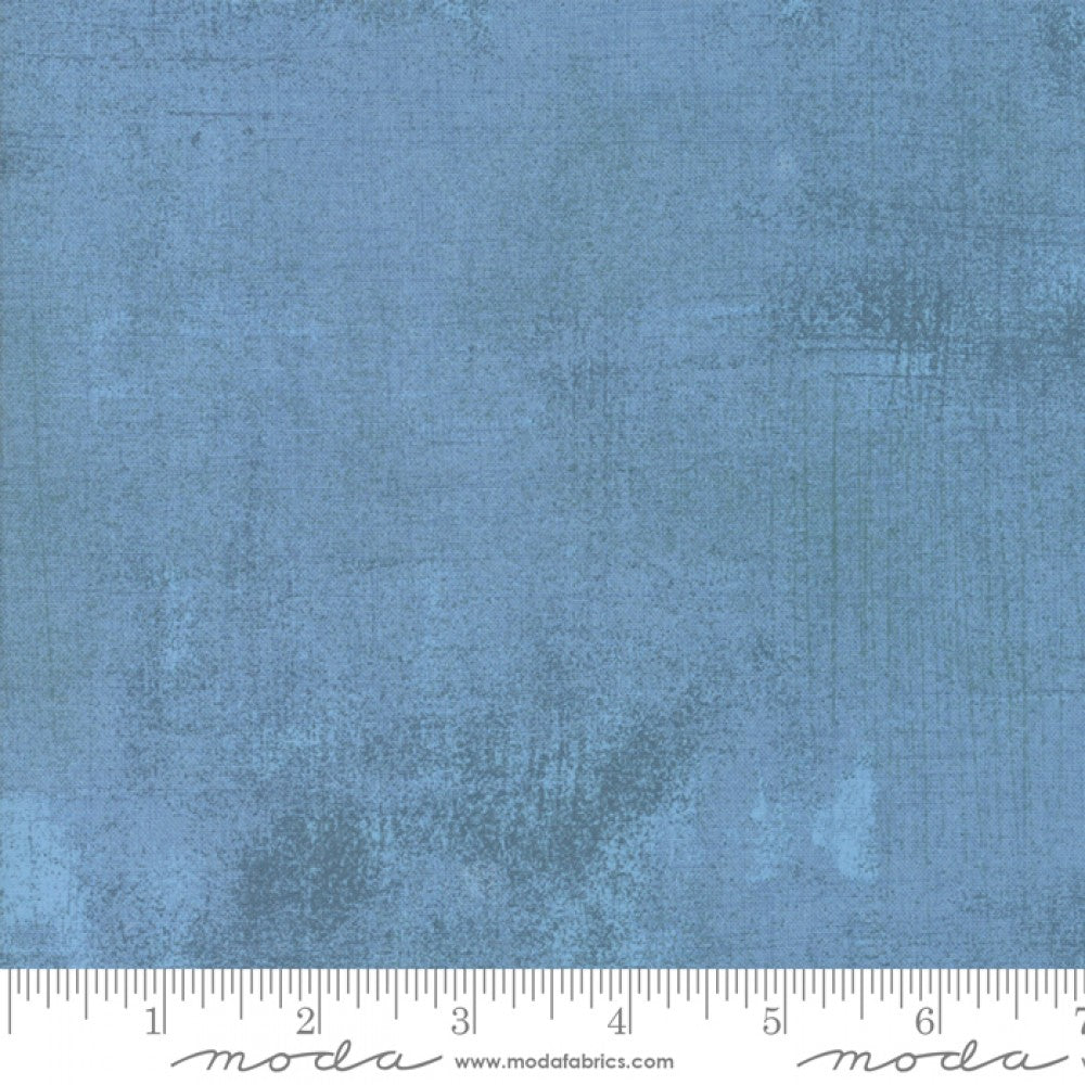 Grunge Basics Faded Denim Blue BasicGrey Moda Cotton Fabric MD-30150-387