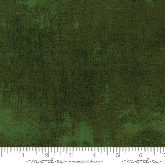 Grunge Basics Forest Green BasicGrey Moda Cotton Fabric MD 30150-366