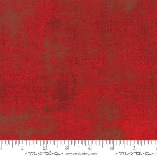 (SOLD PER BOLT) Grunge Basics One Red BasicGrey Moda Fabrics Cotton Fabric MD-30150-376-FB