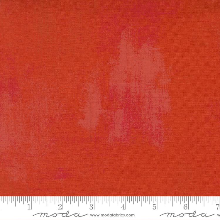 Grunge Basics Melon Red BasicGrey Moda Cotton Fabric MD-30150-565