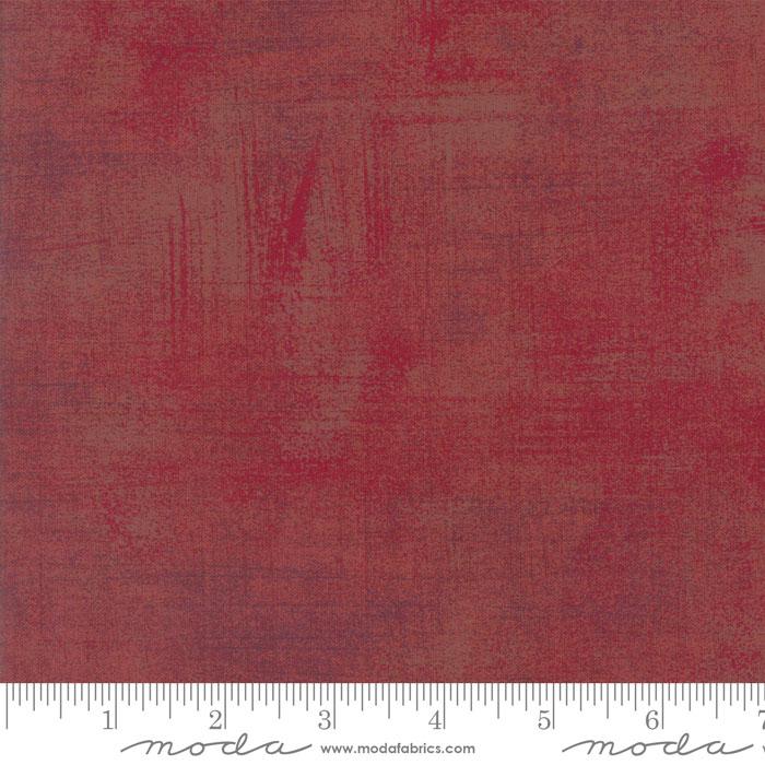 Grunge Basics Mineral Rose Red BasicGrey Moda Cotton Fabric MD-30150-333