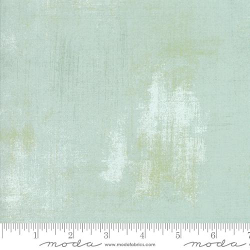 Grunge Basics Mint BasicGrey Moda Cotton Fabric MD-30150-155