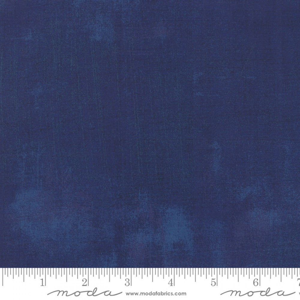 Grunge Basics New Navy Blue BasicGrey Moda Cotton Fabric MD-30150-302