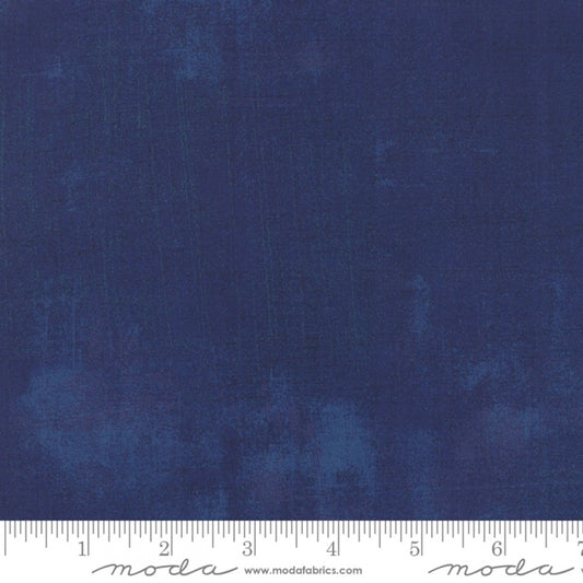 Grunge Basics New Navy Blue BasicGrey Moda Cotton Fabric MD-30150-302
