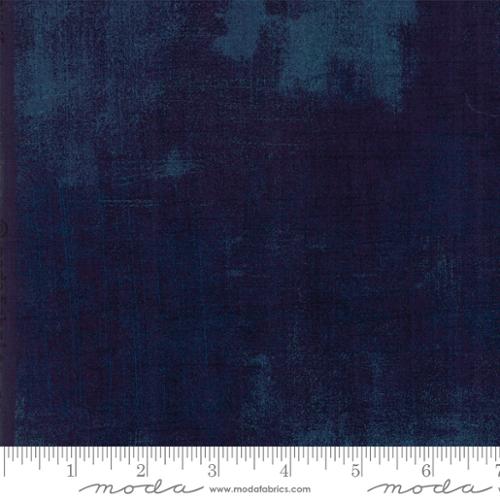 Grunge Basics Nocturne Blue BasicGrey Moda Cotton Fabric MD-30150-483