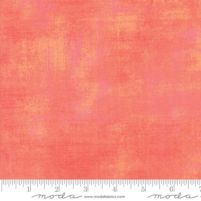 Grunge Basics Papaya Punch Orange BasicGrey Moda Cotton Fabric MD 30150-323