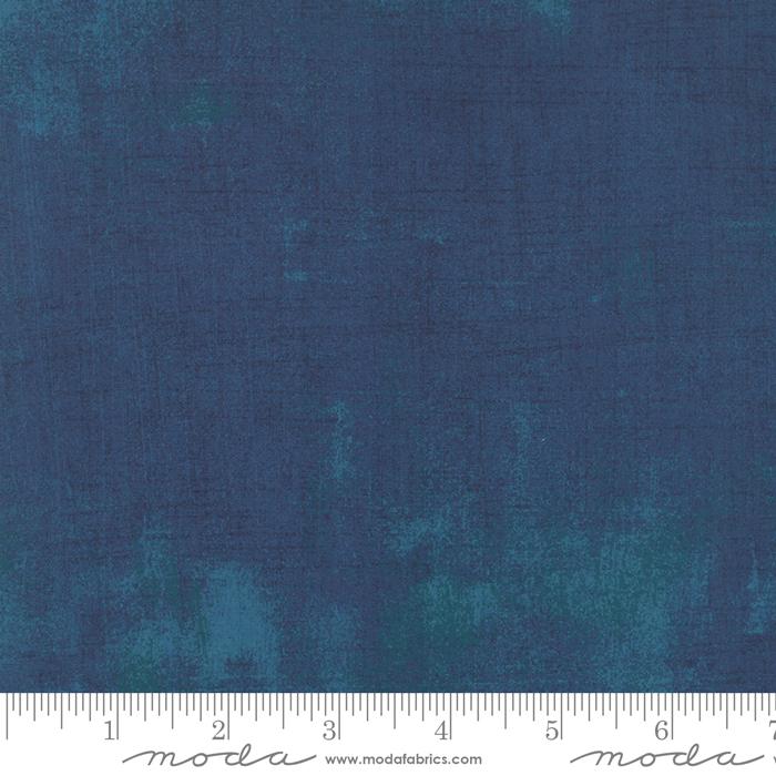 Grunge Basics Prussian Blue BasicGrey Moda Cotton Fabric MD 30150-307