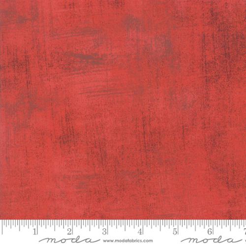Grunge Basics Radish Red BasicGrey Moda Cotton Fabric MD-30150-139