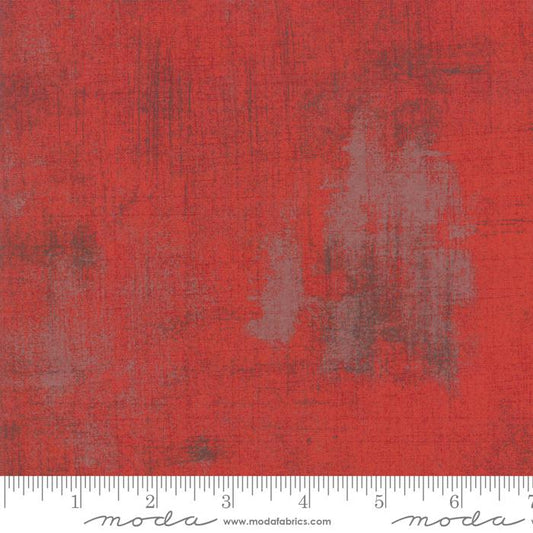 Grunge Basics Red BasicGrey Moda Cotton Fabric MD 30150-151