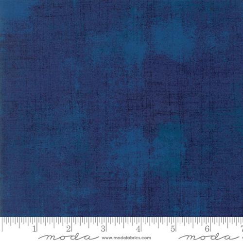 Grunge Basics Regatta Blue BasicGrey Moda Cotton Fabric MD 30150-352
