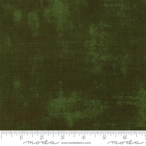 Grunge Basics Rifle Green BasicGrey Moda Cotton Fabric MD-30150-394