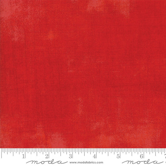 Grunge Basics Scarlet Red BasicGrey Moda Cotton Fabric MD-30150-365