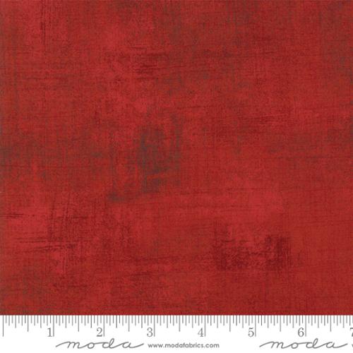 Grunge Basics Winter Cherry Red BasicGrey Moda Cotton Fabric MD 30150-427
