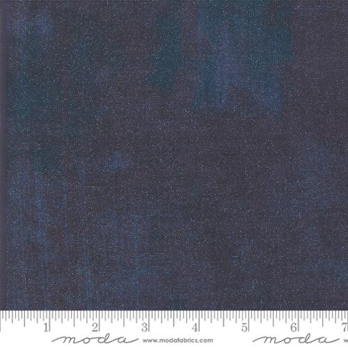 Grunge Glitter Peacoat Dark Blue BasicGrey Moda Cotton Fabric MD-30150-353GL